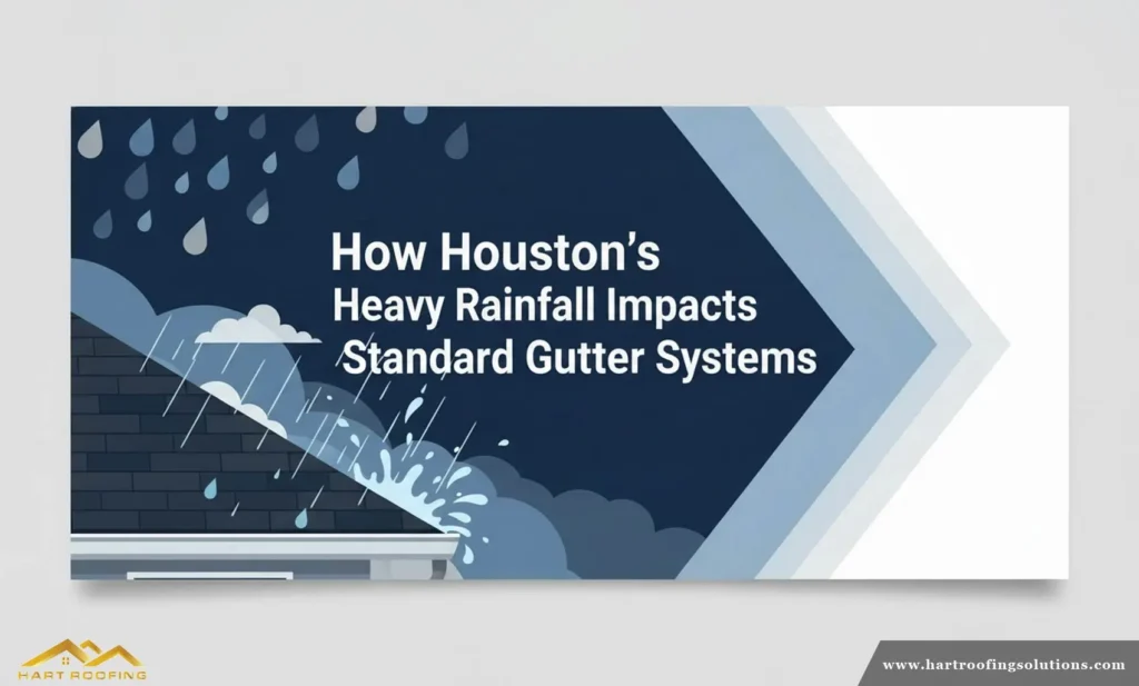 Heavy Rainfall Impacts on Standard Gutter Systems - Houston Hart Roofing