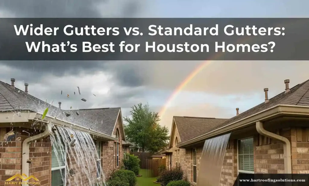 Wider vs. Standard Gutters: Which Is Better for Homes in Houston