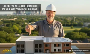 flat roof vs. metal roof